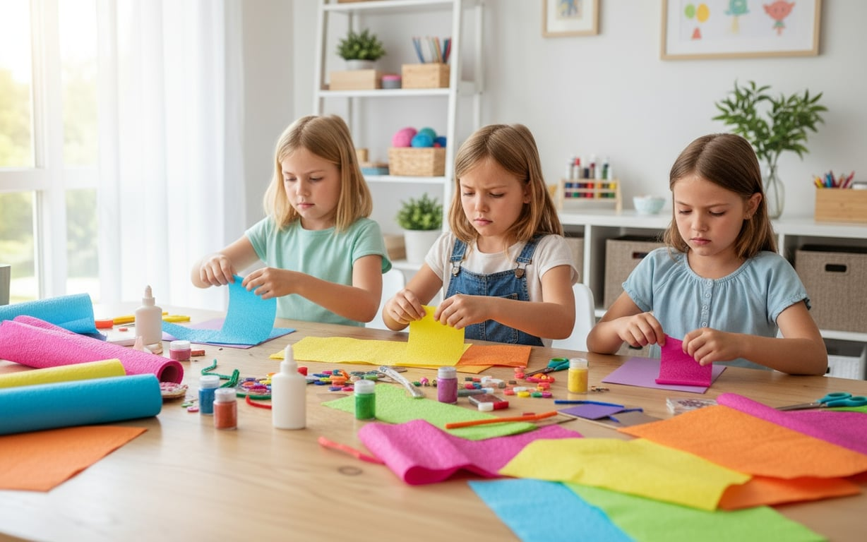 Activitati copii hartie creponata