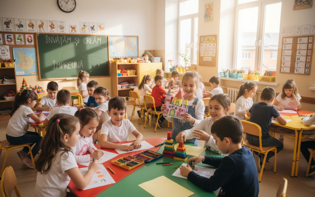 copii in proiectul 100 de zile la scoala