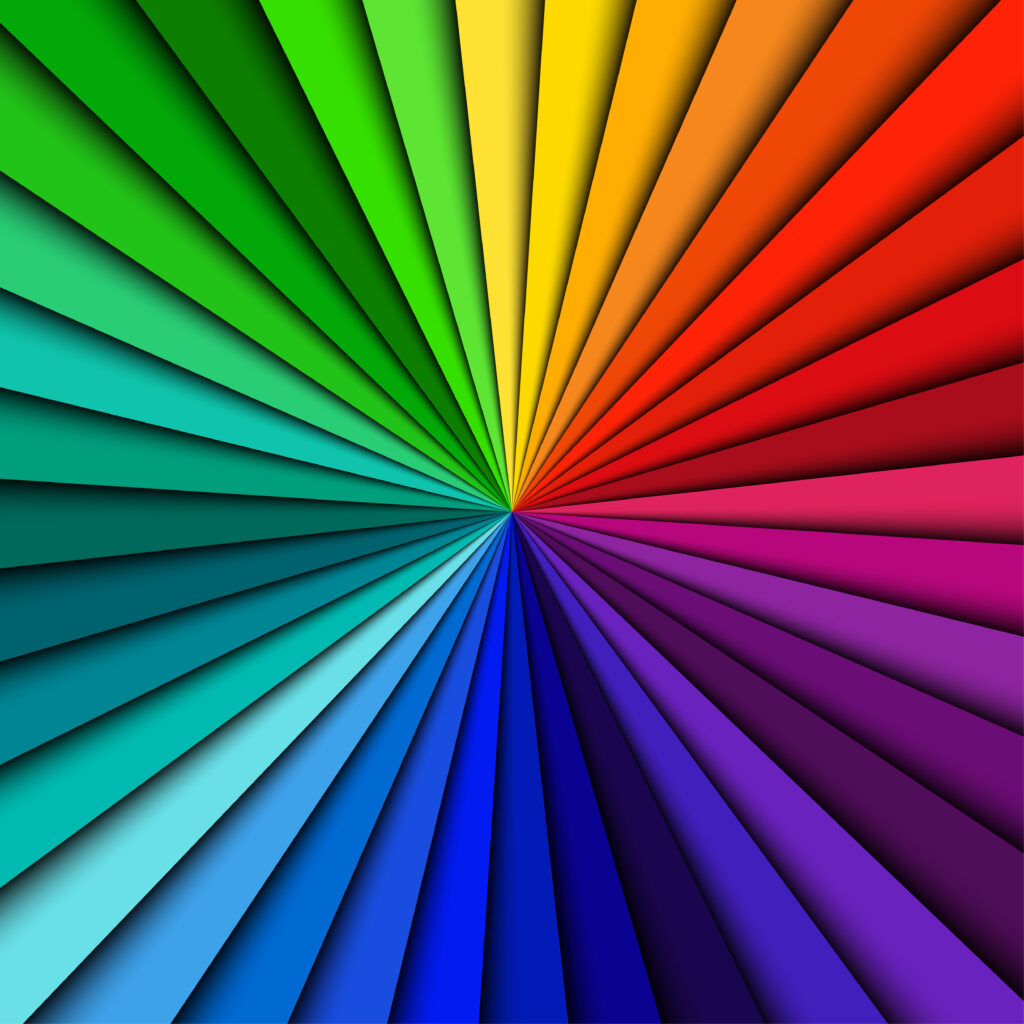 Abstract color background spectrum lines
