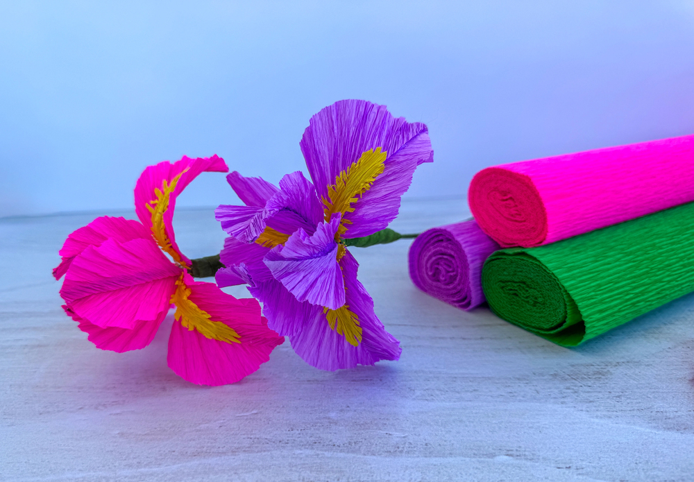 flori hartie creponata petale individuale