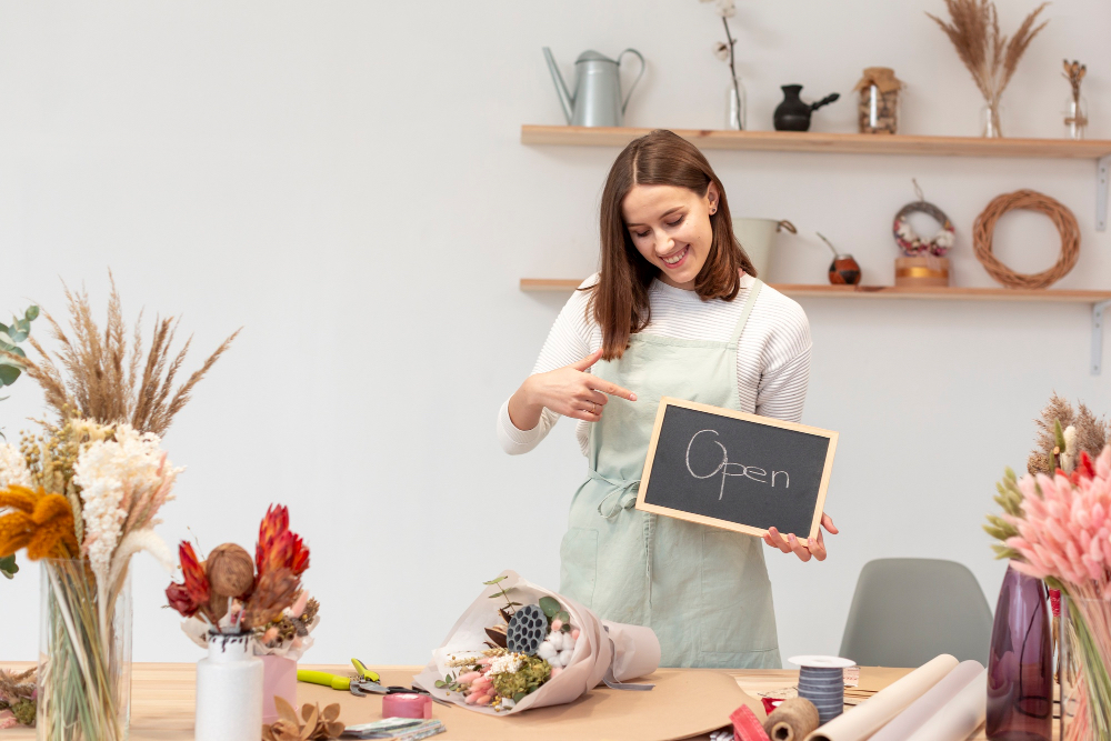 Designer floral de interior